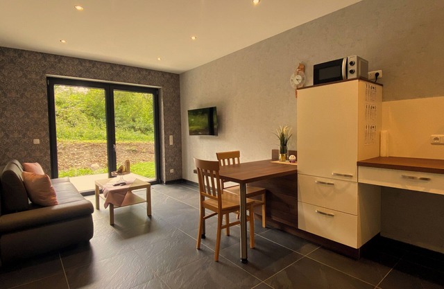 Quiet barrier-free vacation apartment by the pond in Schmidt Pet-friendly