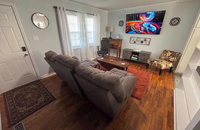 Quiet in Town Living with EV Charger, Spacious Vehicle Parking.