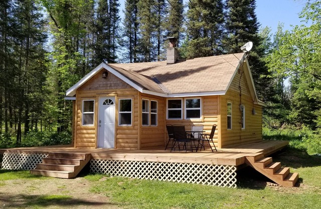 Quiet retreat in the woods.