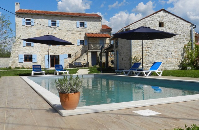 Rare stunning original converted Istrian stone villa. 5 rooms. 14pax