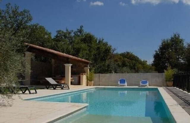 Recently built villa in olive grove