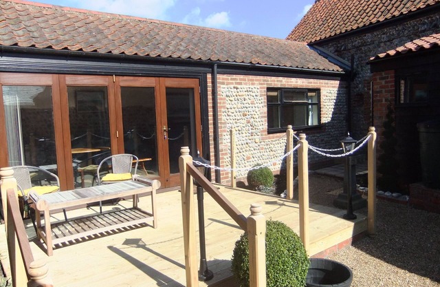 Recently refurbished barn, close to coast, pet friendly with a secure garden.