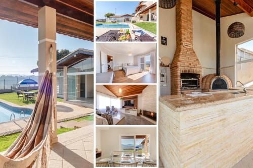 Refúgio com piscina, lareira e conforto, 1h de SP