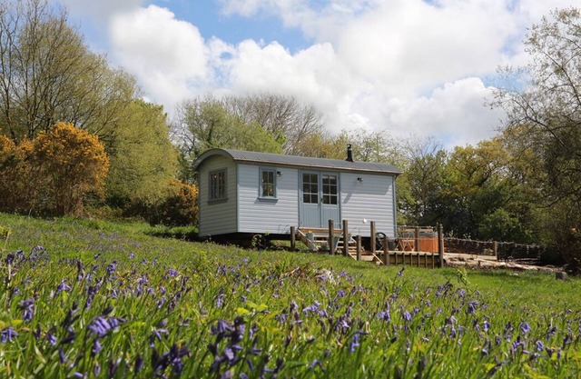 Relax in The Old Rose Shepherd Hut and Hot Tub !
