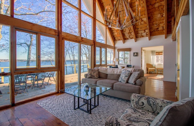 Remodeled Waterfront Home with Wraparound Deck, Water Views, & Beach Access