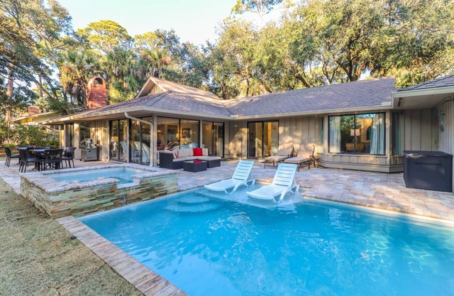 Renovated Four Bedroom Sea Pines Home with Private Pool - 2nd Row Ocean