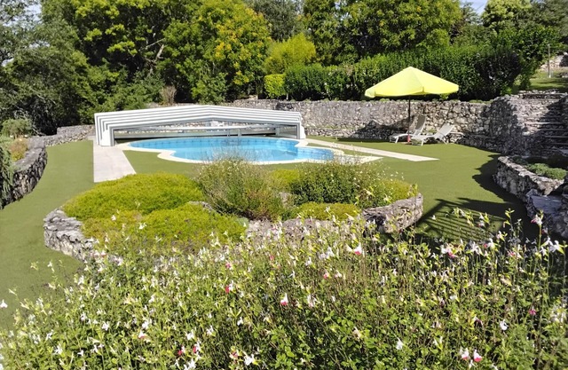 Renovated stone watch tower with private pool