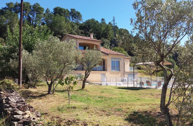 Renting a villa with private pool in the country.