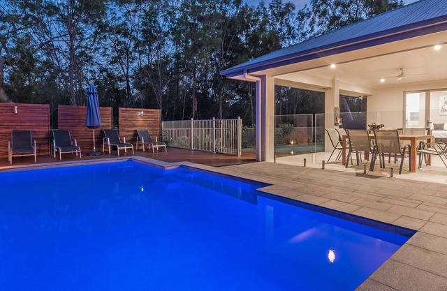 Resort Style Home with Solar Heated Pool, Huge Outdoor Patio with TV