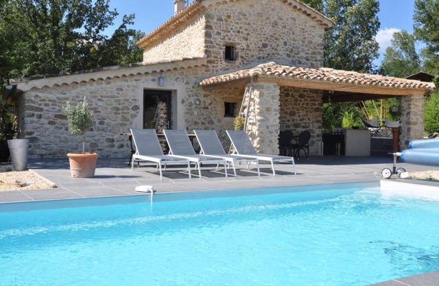 Restored former mill with heated pool and spa.