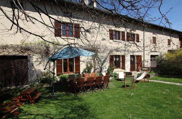 Restored farmhouse with enclosed garden and terrace, near Puy en Velay