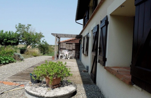 Retreat farm, in a large Parkland overlooking the Pyrenees,at end of road