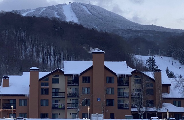 Right at the base of Pico, elevator building, Ski In Ski Out!