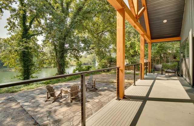 Riverfront Salesville Cabin Rental w/Shared Dock!