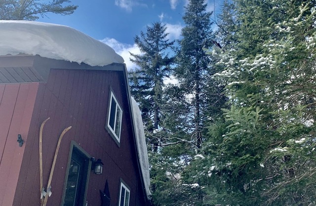 Romantic Cabin Nestled In The Woods In Blue Mountain Lake.