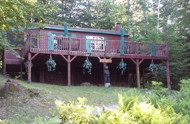 Romantic getaway, private cabin overlooking Sawyer Lake WIFI, TV, AC, Heat