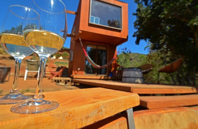Romantic Tinyhouse and Hot Tub,the best Relax in the Wine Valley of Casablanca