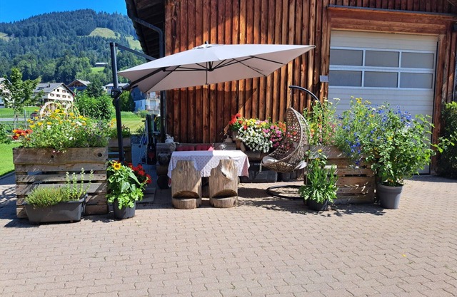 Room 'Zirbengeist' with Mountain View, Shared Garden and Wi-Fi