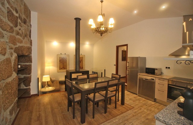 Rural house in geres for 4 people with fireplace