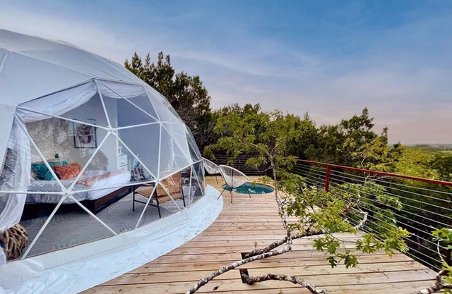 Sabi : Luxury Glamping in Treetop Dome + Dip Pool