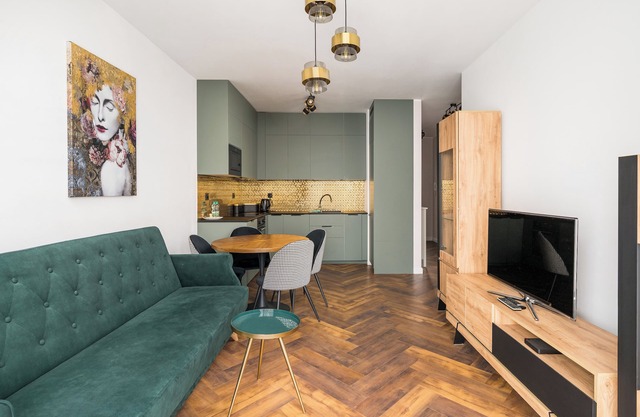 Sage Green Luxury Apartment