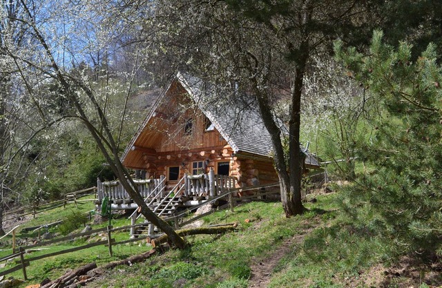 Schlittor's chalet entirely made of logs