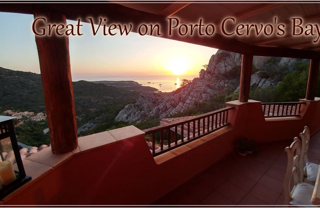 Sea View & Breathtaking Landscape at Charming Cosy House, Porto Cervo 2km
