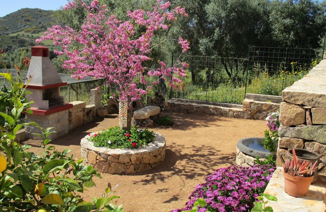 Sea view country house with garden, farm.