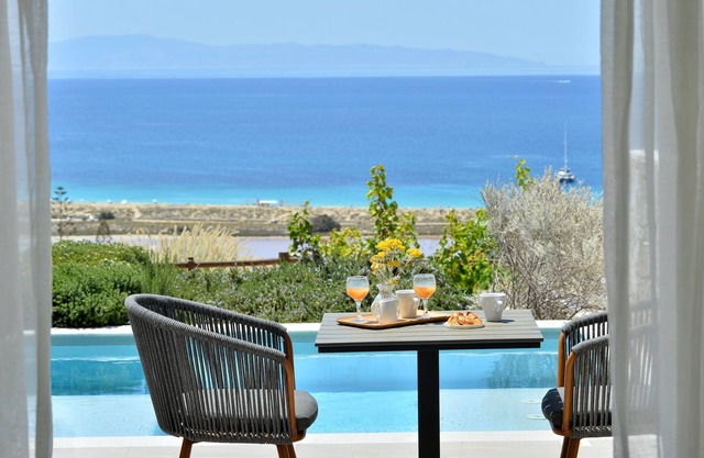 Sea View Suite with Jet Tub Pool | Mythology Naxos