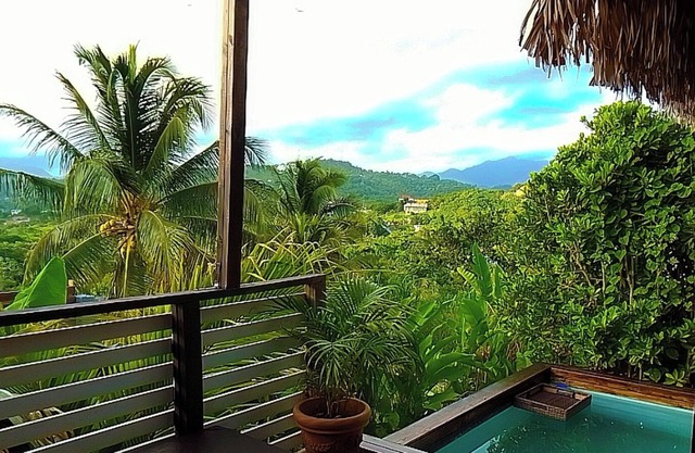 Secluded Eco-Villa with Ocean View and Lounge Pool...