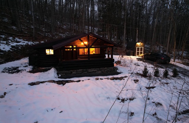 Secluded Rustic Cabin w/Wood Burning Hot Tub Close to Main Town!