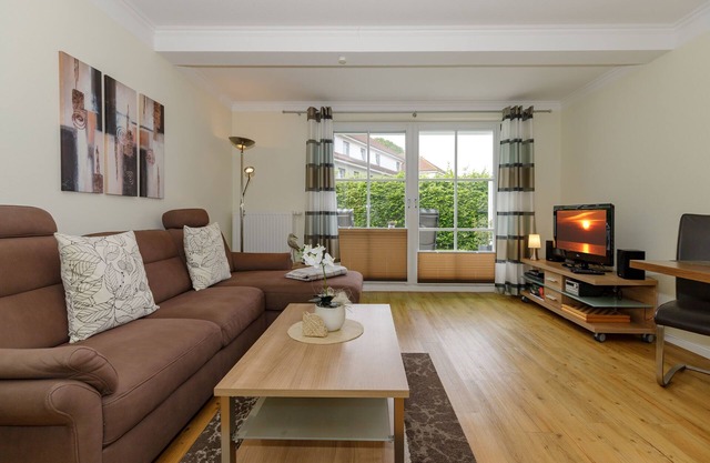 Sehr Gemütliche 2-raum-ferienwohnung mit Terrasse, 300 m bis zum Strand
