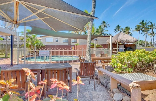 Self contained unit on the beach.