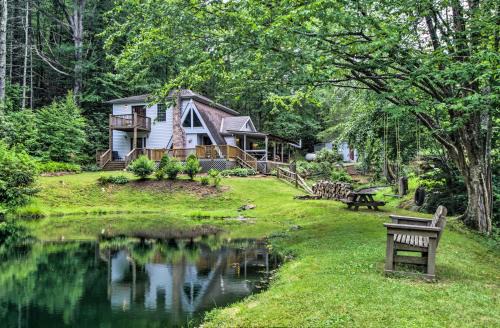 Serene Todd Getaway with Private Pond and Creek Views!