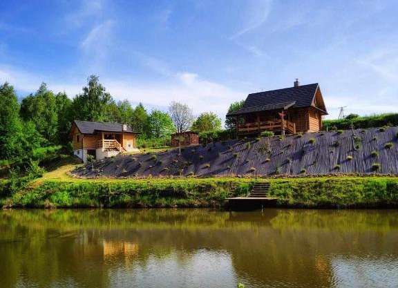 Siedlisko Sielska Dolina Nad Stawem luksusowy domek całoroczny z fińską sauną