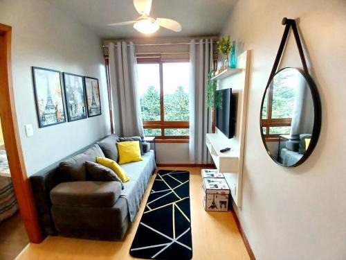 Siga Gramado - Apto faça tudo a pé! Vista! Tv smart! Ar Cond!