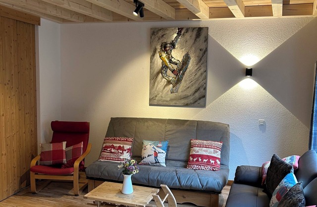 Ski In & Out Large Duplex South Facing Apartment with Sauna & Free Fibre WiFi