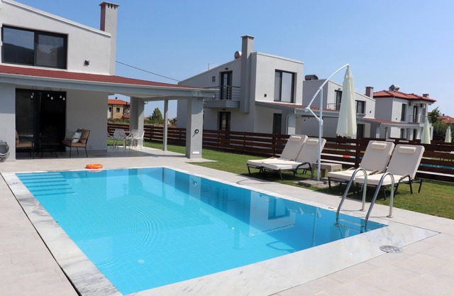 Small beautifully located resort with private pools.