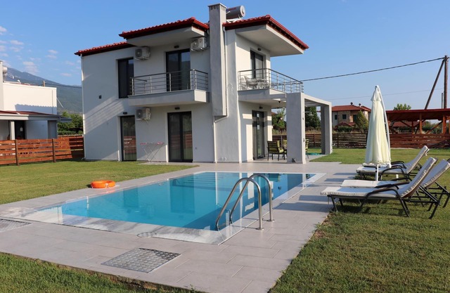 Small beautifully located resort with private pools.