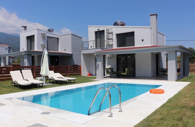 Small beautifully located resort with private pools.