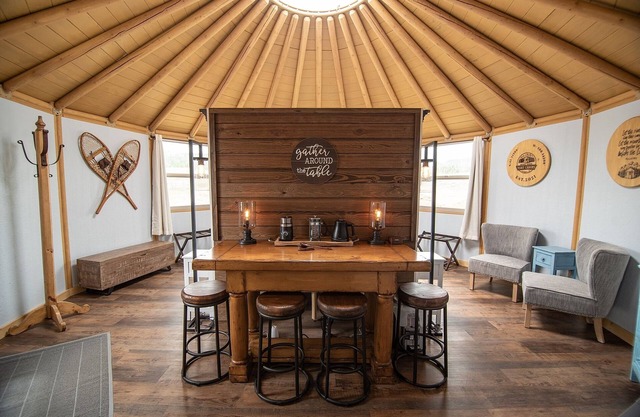 Snowy Range Yurt Cabins - Blue Yurt