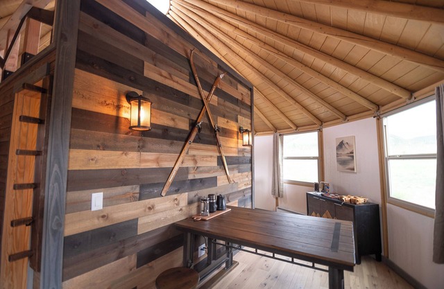 Snowy Range Yurt Cabins - Orange Yurt