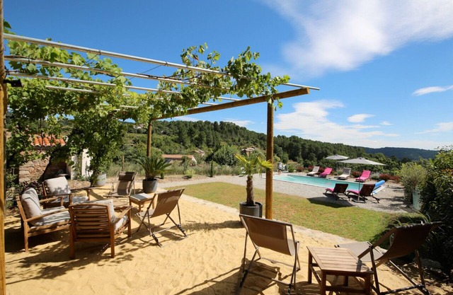 South Ardèche, charming house with swimming pool and magnificent view