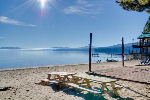 Spa and Beach Access Resort Condo in Tahoe Vista!