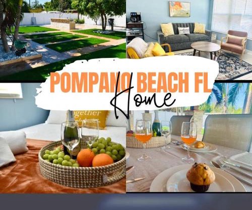 Spacious 3 BR Gem Near Beach Sleeps 10 Pompano Beach
