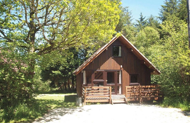 Spacious two storey A-frame lodge.