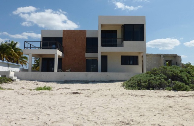 Spacious two-story home on the Gulf of Mexico near Merida