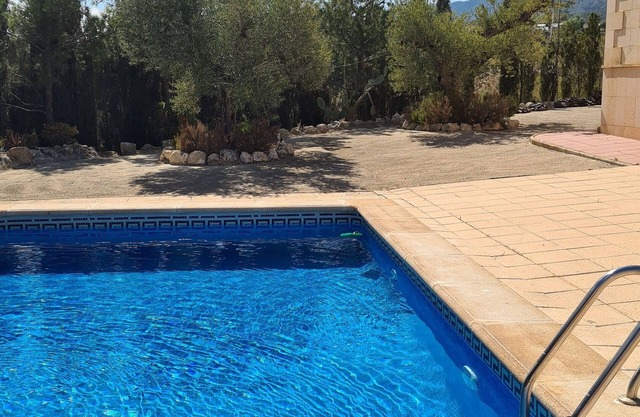 Spanish country house, pool, sun terrace, sleeps 10, mountain + valley views.