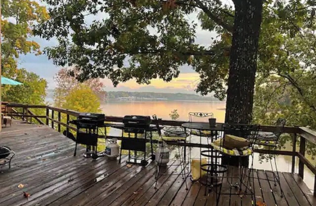 Spectacular view of the bay with a private dock on KY Lake TN River condo
