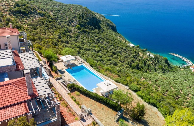 Splendid Messinia Resort Villa | Private Pool Mansion Sea View | Private Pool &.